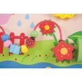 Bigjigs Baby Holz Sensorik-Brett Blumen