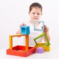 Bigjigs Baby hölzerne faltbare Quadrate