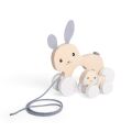 Bigjigs Toys Ziehender Hase mit Baby