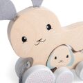 Bigjigs Toys Ziehender Hase mit Baby