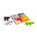 Bigjigs Toys Holzpuzzle-Blöcke mit Safaritieren