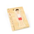 Bigjigs Toys Holzpuzzle Anatomie Junge