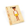Bigjigs Toys Holzpuzzle Anatomie Mädchen