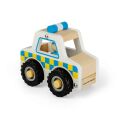 Bigjigs Toys Mini-Polizeiauto aus Holz