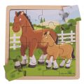 Bigjigs Toys puzzle - Pferd und Fohlen