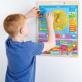 Bigjigs Toys Englischer Magnetkalender mit Uhr