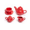 Bigjigs Toys Rot gepunktetes Teeset