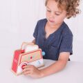 Bigjigs Toys Toaster aus Holz mit Punkten