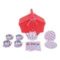 Bigjigs Toys Polka Dot Tee-Set im Picknickkorb