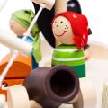 Bigjigs Toys Piratenschiff mit Seeräubern