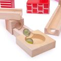 Bigjigs Toys Hölzerne Kugelbahn bunt