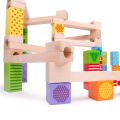 Bigjigs Toys Hölzerne Kugelbahn bunt
