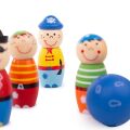 Bigjigs Toys Hölzerne Kegelpiraten