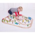 Bigjigs Rail Holzeisenbahngleis Stadt und Dorf 91 Teile