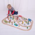Bigjigs Rail Holzeisenbahngleis Stadt und Dorf 91 Teile