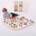 Bigjigs Rail Holzeisenbahngleis Stadt und Dorf 91 Teile