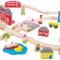 Bigjigs Rail Holzeisenbahngleis Stadt und Dorf 91 Teile