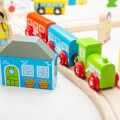 Bigjigs Rail Holzeisenbahngleis Stadt und Dorf 91 Teile