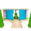 Bigjigs Rail Dreifach-Depot mit Toren