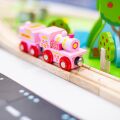 Bigjigs Rail Pink Lokomotive mit Tender