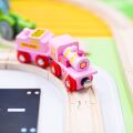 Bigjigs Rail Pink Lokomotive mit Tender
