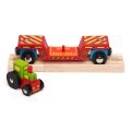 Bigjigs Rail Wagon mit Traktor + 2 Gleise