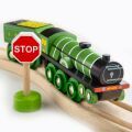 Bigjigs Rail Hölzerne Nachbildung der Flying Scotsman Lokomotive