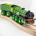 Bigjigs Rail Hölzerne Nachbildung der Flying Scotsman Lokomotive