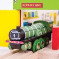 Bigjigs Rail Hölzerne Nachbildung der Flying Scotsman Lokomotive