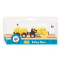 Bigjigs Rail Nachbildung der historischen Lokomotive Rocket + 2 Gleise