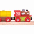 Bigjigs Rail Train Bauernhof + 3 Gleise