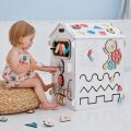 BusyKids Aktivitätsbrett Kleines Haus weiß