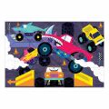 Mudpuppy Puzzle Monster Trucks – leuchtet im Dunkeln, 100 Teile