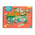 Mudpuppy Puzzle Wetlands in Form einer Schildkröte 300 Teile