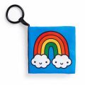 Mudpuppy Stoffbuch zum Aufhängen am Kinderwagen Rainbow World