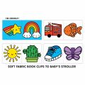 Mudpuppy Stoffbuch zum Aufhängen am Kinderwagen Rainbow World