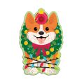 Mudpuppy Puzzle Weihnachts-Corgi-Hund mit dem Geruch von Schauern, 48 Teile