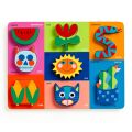 Mudpuppy Holzeinlegepuzzle Mis amigos, meine Freunde 8 Teile