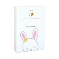 Doudou-Geschenkset - Kaninchenspielzeug mit Schnullerhalter 15 cm