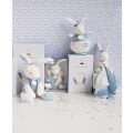 Doudou Geschenkset Seemann-Häschen mit Schnuffeltuch 10 cm