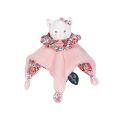Doudou Schnuffeltuch Katze rosa 3in1