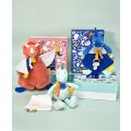 Doudou-Geschenkset - Plüsch Dinosaurier mit Decke 25 cm grün