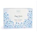 Doudou Happy Rabbit Geschenkset Decke und blau-grauer Snood