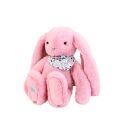 Doudou Plüschhase mit Schal rosa 35 cm