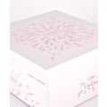 Doudou Geschenkset Plüsch Eisbär mit Ring 30 cm Rosa