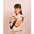 Doudou Plüsch-Umhängetasche Bär Rosa 30 cm