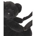 Doudou Plüsch-Umhängetasche Bär Schwarz 30 cm