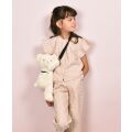 Doudou Plüsch-Umhängetasche Bär Beige 30 cm
