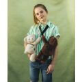 Doudou Plüsch-Umhängetasche Bär Beige 30 cm