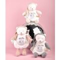 Doudou Geschenkset Musikalisches Nachtlicht mit Projektion Weißer Teddybär